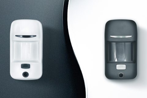 Your space, your style, your security — choose black or white U-PROX PIR Cam